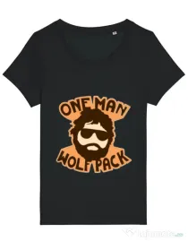 Tricou STANLEY STELLA dama One man wolf pack Negru