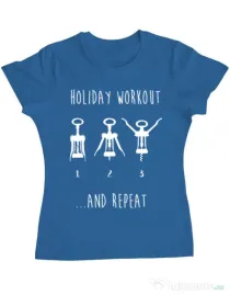 Tricou ADLER dama Holiday workout Albastru azuriu
