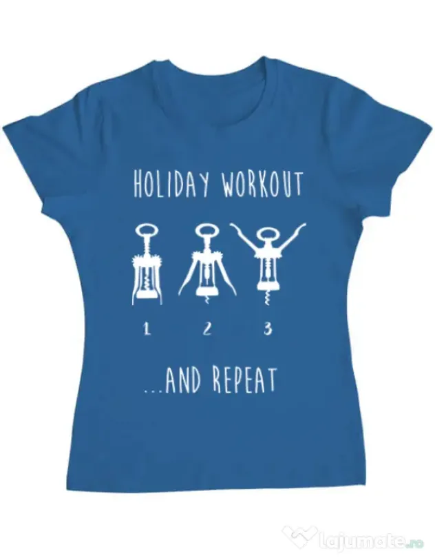 Tricou ADLER dama Holiday workout Albastru azuriu