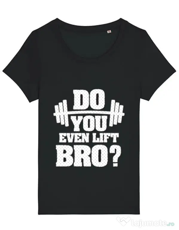 Tricou STANLEY STELLA dama Do you even lift Negru
