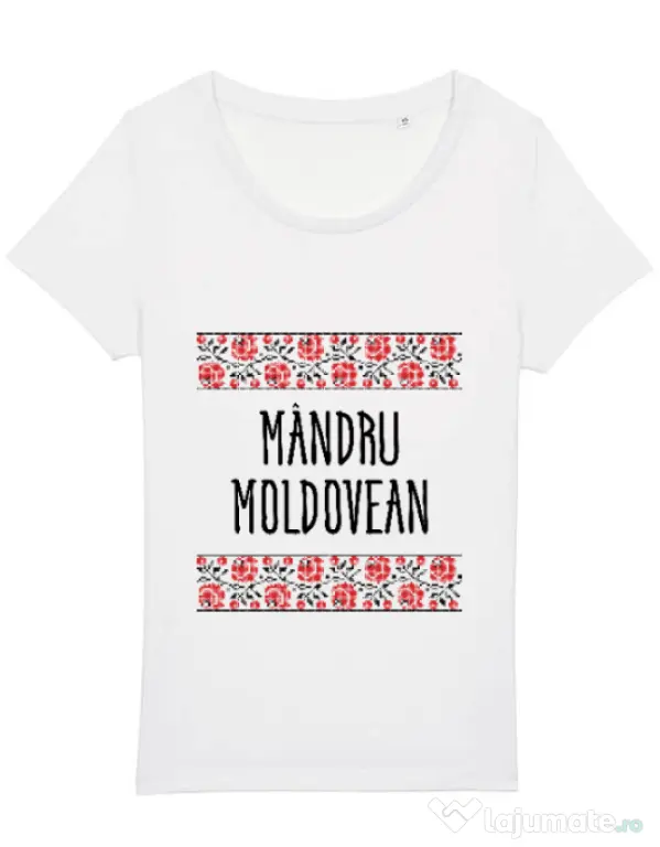 Tricou STANLEY STELLA dama Mandru moldovean Alb
