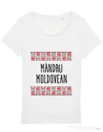 Tricou STANLEY STELLA dama Mandru moldovean Alb