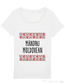 Tricou STANLEY STELLA dama Mandru moldovean Alb