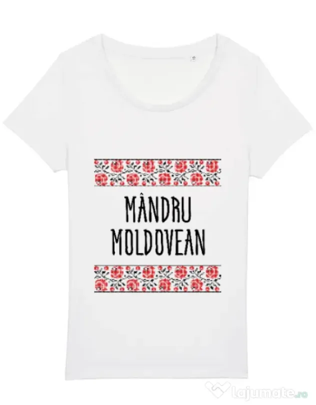 Tricou STANLEY STELLA dama Mandru moldovean Alb