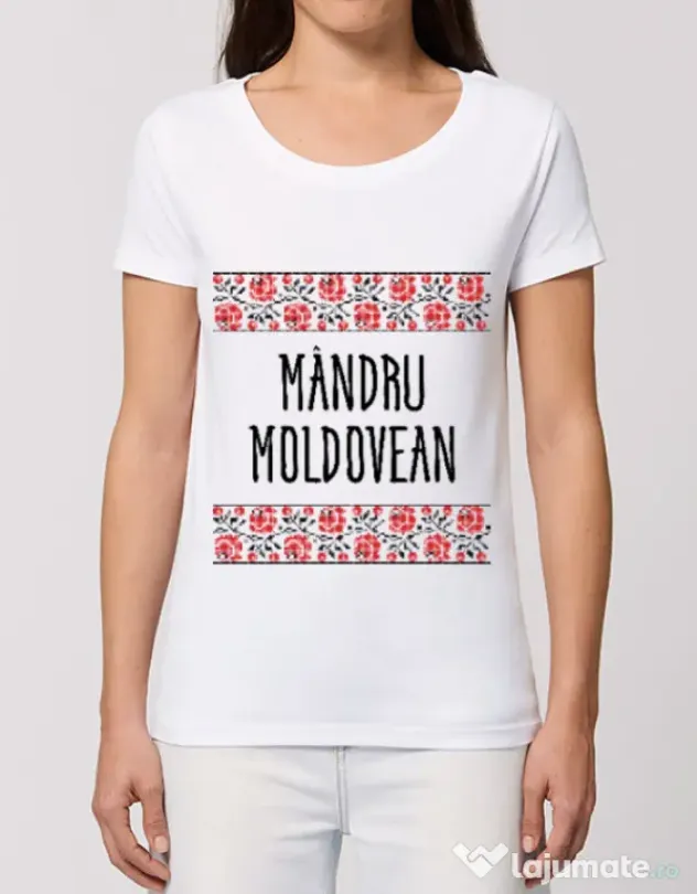 Tricou STANLEY STELLA dama Mandru moldovean Alb