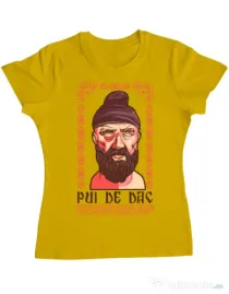 Tricou ADLER dama Pui de dac Galben
