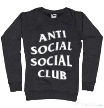 Bluza ADLER dama Anti social Negru melanj