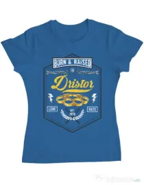 Tricou ADLER dama Dristor Albastru azuriu