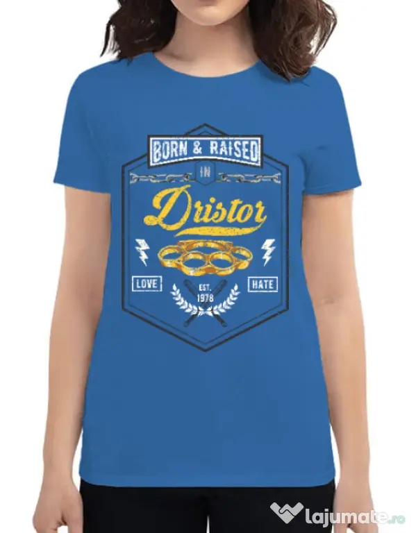 Tricou ADLER dama Dristor Albastru azuriu