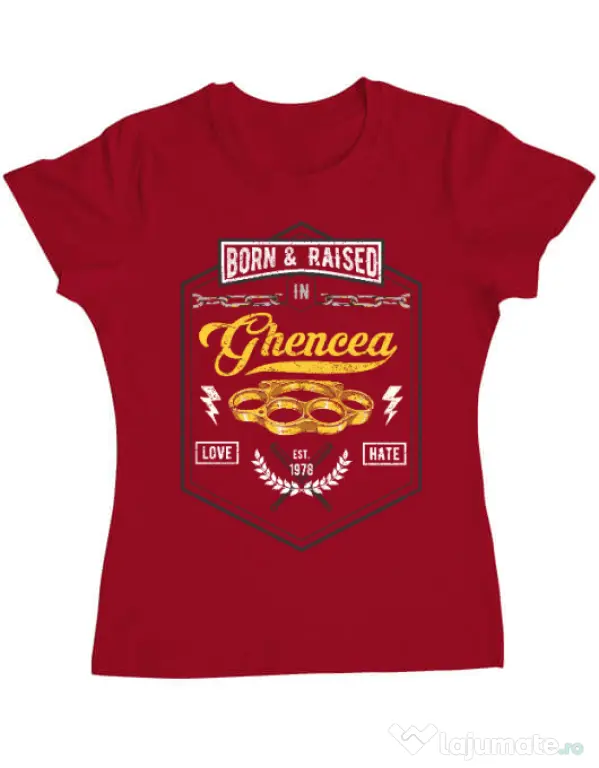 Tricou ADLER dama Ghencea Rosu
