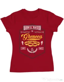 Tricou ADLER dama Ghencea Rosu
