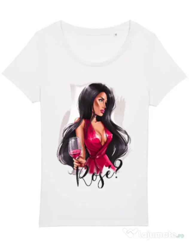 Tricou STANLEY STELLA dama Lady in red Alb