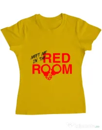 Tricou ADLER dama Red room Galben