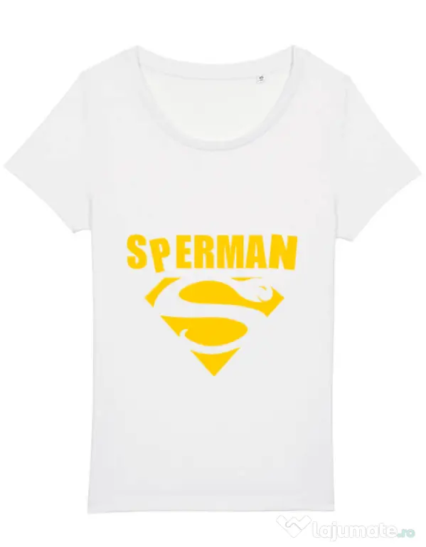 Tricou STANLEY STELLA dama Sperman Alb