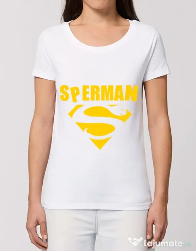 Tricou STANLEY STELLA dama Sperman Alb