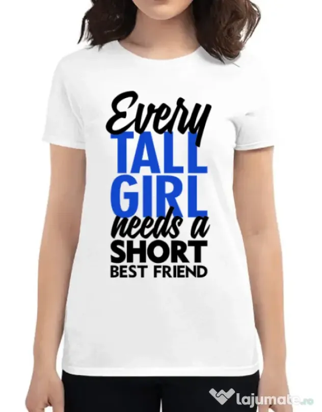 Tricou ADLER dama Tall girl Alb