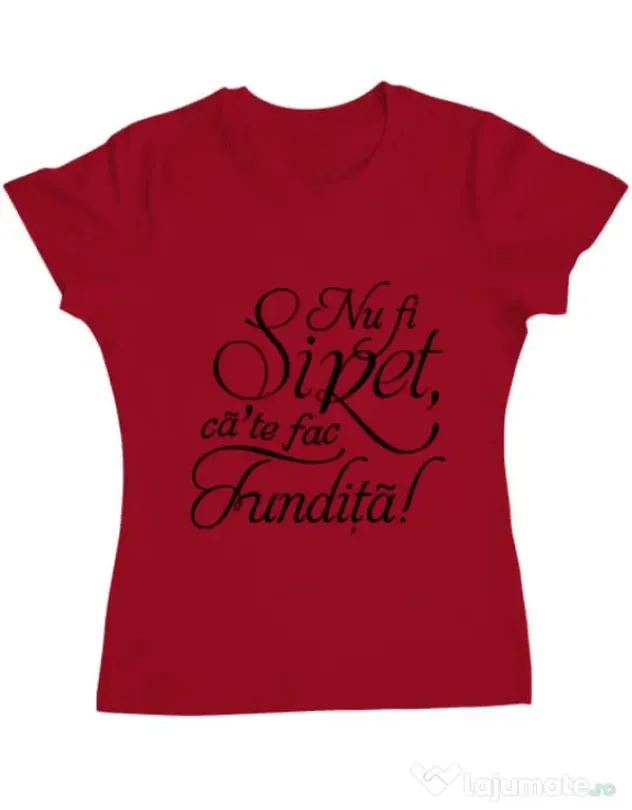 Tricou ADLER dama Nu fi siret Rosu