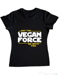 Tricou ADLER dama Vegan force Negru