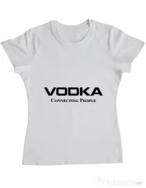 Tricou ADLER dama Vodka Alb
