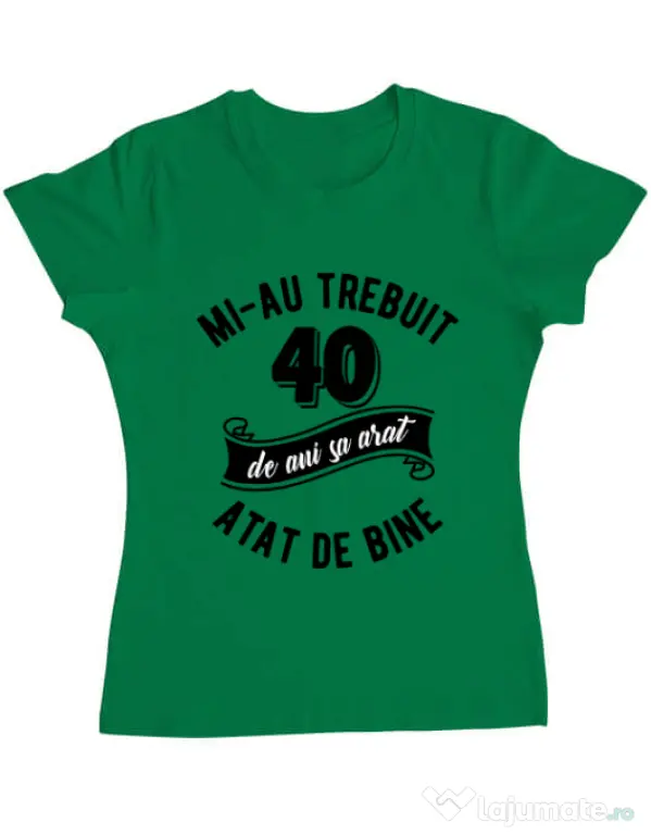 Tricou ADLER dama 40 de ani Verde mediu