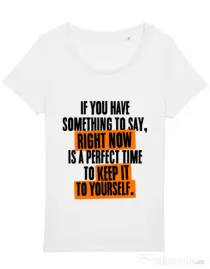 Tricou STANLEY STELLA dama Keep it to yourself Alb