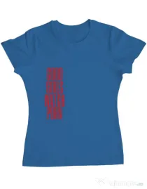 Tricou ADLER dama Bad girls Albastru azuriu