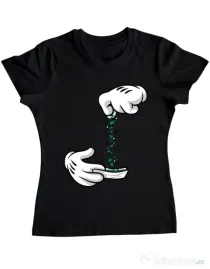 Tricou ADLER dama Magic sparkles Negru