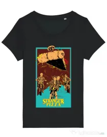 Tricou STANLEY STELLA dama Stranger pizza Negru