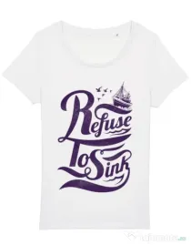 Tricou STANLEY STELLA dama Refuse to sink Alb