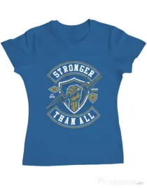 Tricou ADLER dama Stronger Than All Albastru azuriu