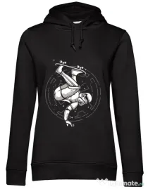 Hoodie dama cu gluga Skatetrooper Negru