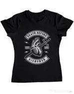 Tricou ADLER dama Death Before Dishonor Negru