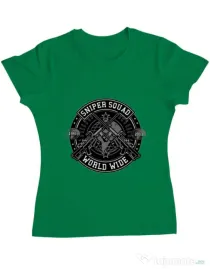 Tricou ADLER dama Sniper Squad Verde mediu