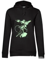 Hoodie dama cu gluga Lost In Space Negru