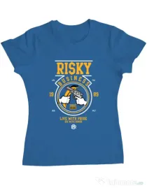 Tricou ADLER dama Risky Business Albastru azuriu