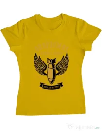 Tricou ADLER dama Dropbombs Galben