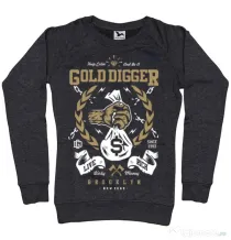 Bluza ADLER dama Gold Digger Negru melanj
