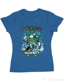 Tricou ADLER dama Vandalism Albastru azuriu