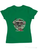 Tricou ADLER dama Let's Play Verde mediu