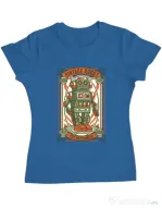 Tricou ADLER dama Vintage Robot Albastru azuriu