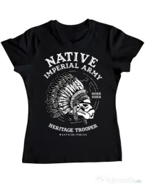 Tricou ADLER dama Native Trooper Negru