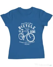 Tricou ADLER dama Bicycle Albastru azuriu