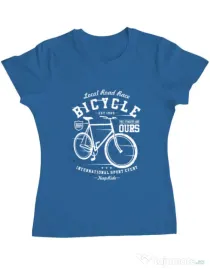 Tricou ADLER dama Bicycle Albastru azuriu