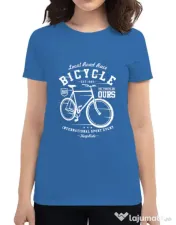 Tricou ADLER dama Bicycle Albastru azuriu