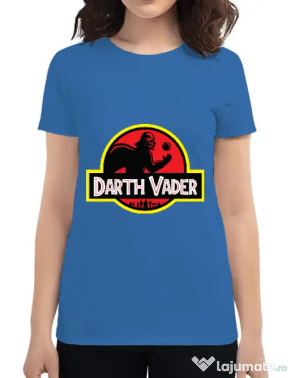 Tricou ADLER dama Darth Vader Albastru azuriu