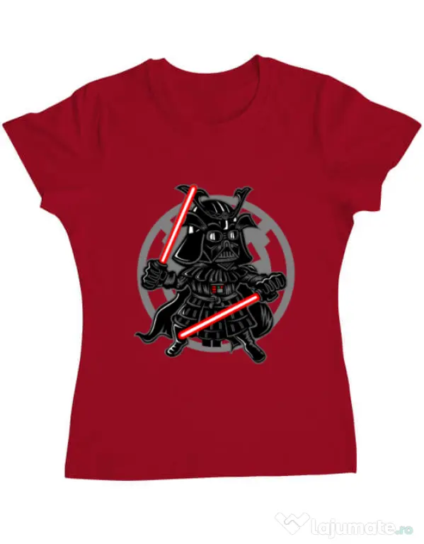 Tricou ADLER dama Darkside Samurai Rosu