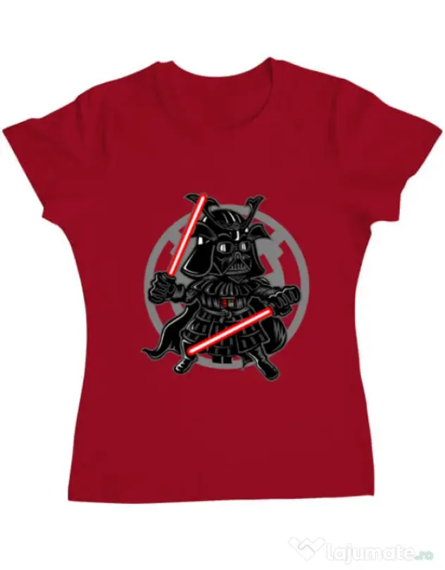 Tricou ADLER dama Darkside Samurai Rosu