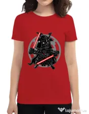 Tricou ADLER dama Darkside Samurai Rosu 