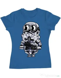Tricou ADLER dama Minion trooper Albastru azuriu