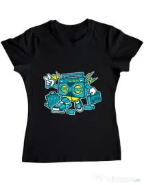 Tricou ADLER dama Boombox Negru